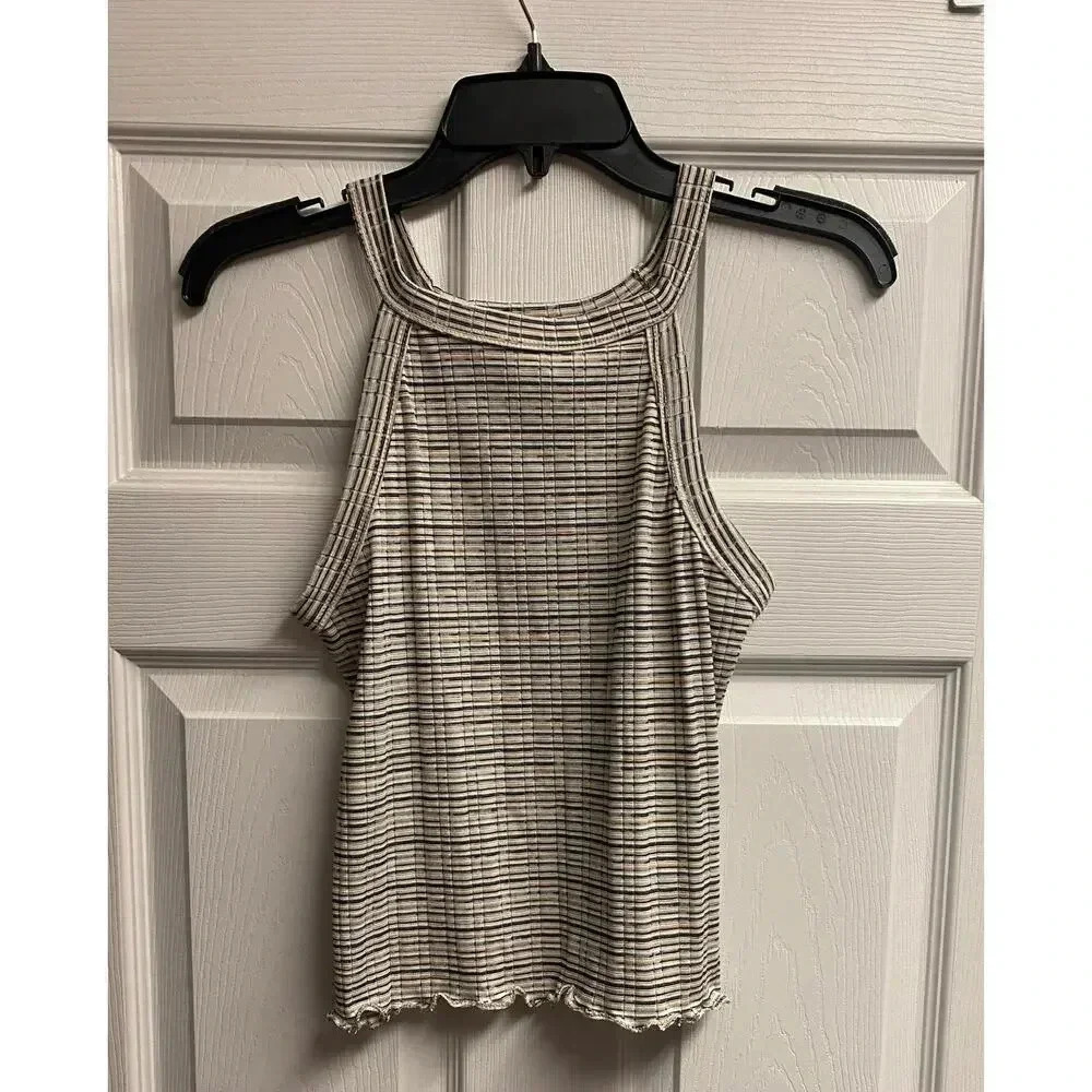 Molly Green Y2K Slightly Cropped Halter Top Size Large